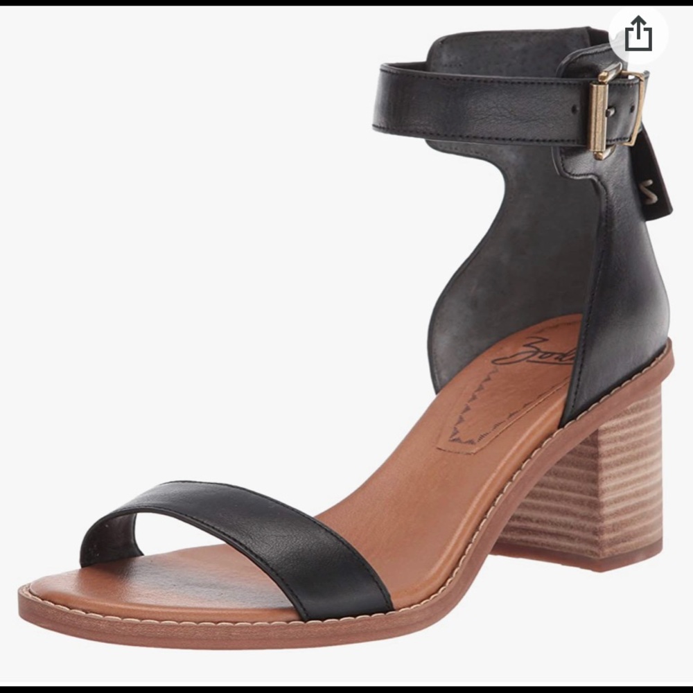 COPY - Zodiac Ilsa black leather sandal, with heel